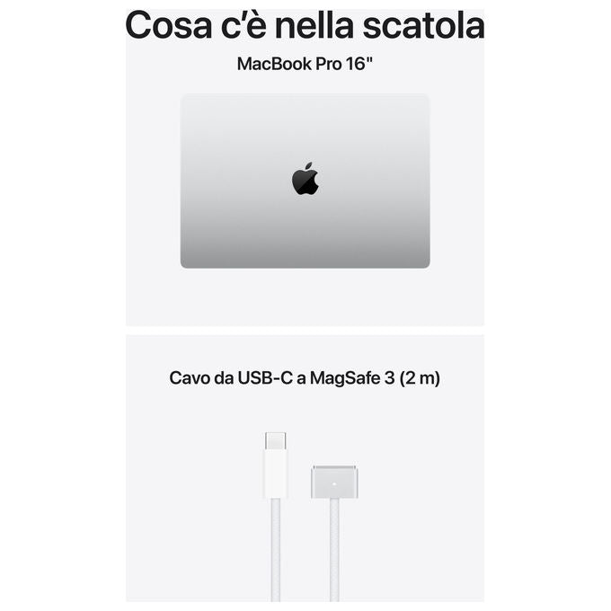 Apple, MacBook Pro 16'' M5 Max, 36GB RAM, 2TB SSD, Argento
