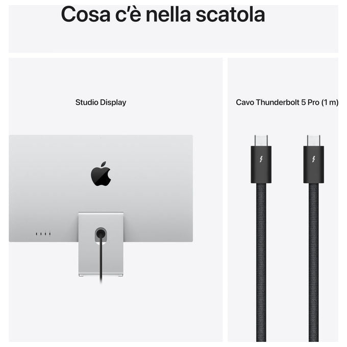 Apple, Studio Display, Vetro Standard, Adattatore VESA, Monitor 5K 27”