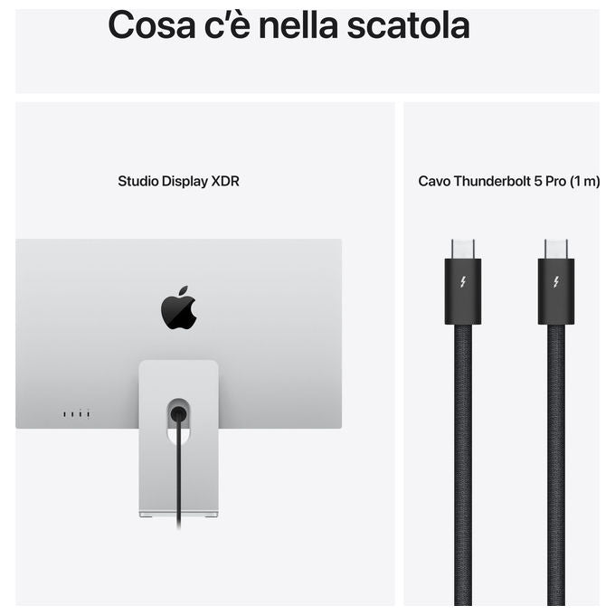 Apple Studio Display XDR 27'' 5K Ultra HD Vetro Standard Sostegno Regolabile