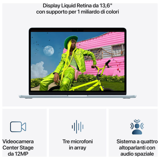 Apple, MacBook Air 13'', Chip M5, 24GB RAM, 1TB SSD, Celeste