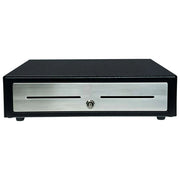Star Micronics, Cassetto di Cassa Manuale, Acciaio Inox, Nero, 4 Scomparti Banconote, 8 Scomparti Monete