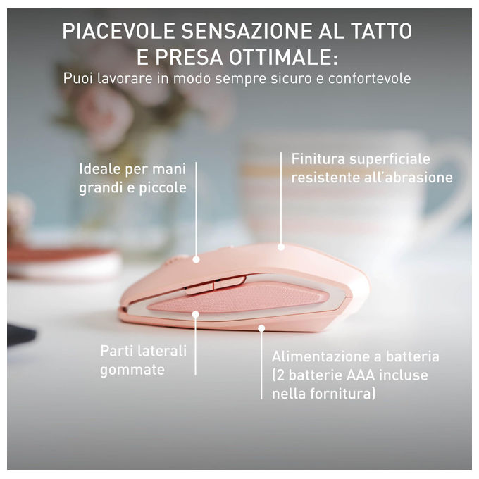 Cherry Mouse Bluetooth Multi-Dispositivo 1000-2000 DPI Cherry Blossom