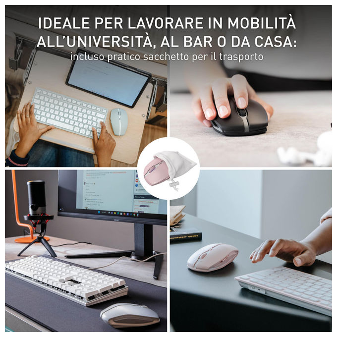Cherry Mouse Bluetooth Multi-Dispositivo 1000-2000 DPI Cherry Blossom