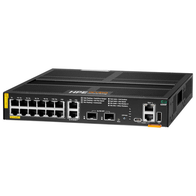 HPE Switch 12G 12 Porte Gigabit Ethernet PoE Aruba Networking CX 6200F