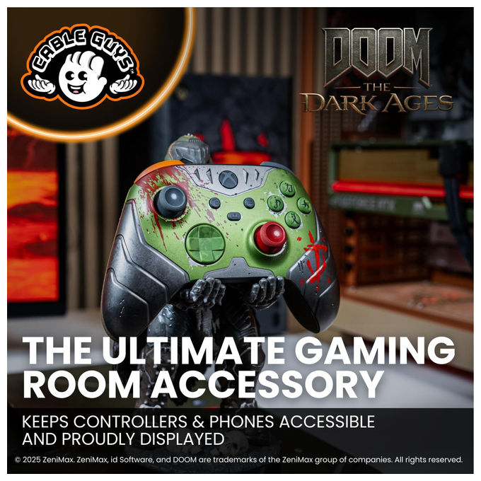 Cableguys Supporto Controller Doomslayer Porta Telefono Compatibile con Xbox e PlayStation