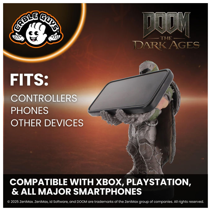 Cableguys Supporto Controller Doomslayer Porta Telefono Compatibile con Xbox e PlayStation