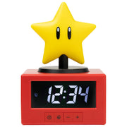 Paladone PP13708NN Super Mario Super Star Icon Sveglia Digitale Luce Notturna Snooze Licenza Ufficiale Nintendo colore Giallo