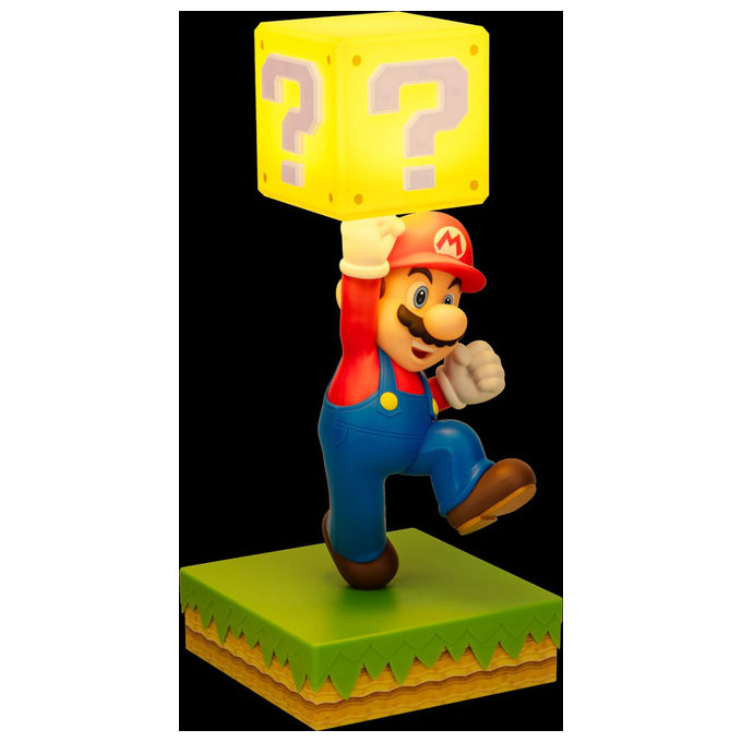 Paladone Lampada Diorama Super Mario 35cm 3 Impostazioni Luminosita' Suono Ufficiale USB