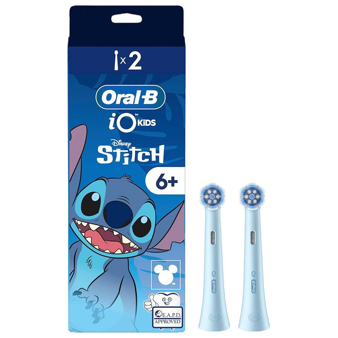 ORAL-B iO Series Kids Testine Ricambio Stitch Extra Morbide Bianco