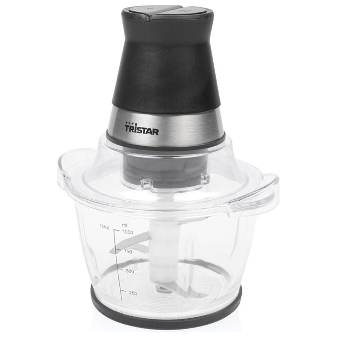 Tristar BL-4024 Tritatutto Elettrico 400 W Recipiente in Vetro 1 L 4 Lame Acciaio Inox Lavastoviglie colore Nero