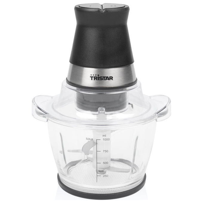 Tristar BL-4024 Tritatutto Elettrico 400 W Recipiente in Vetro 1 L 4 Lame Acciaio Inox Lavastoviglie colore Nero