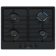 Bosch PGP6B6K80 Serie 4 Piano cottura a gas 60 cm 4 fuochi accensione elettronica dispositivo spegnimento fiamma colore Nero