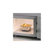 Castey contenitore ermetico in vetro borosilicato 320 ml, quadrato, senza bpa, adatto a microonde, forno e congelatore, impilabile