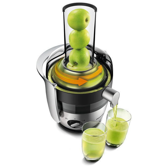 Philips HR1921-20 Avance Collection Centrifuga FiberBoost 1100W Apertura XXL QuickClean 2L colore Nero Argento