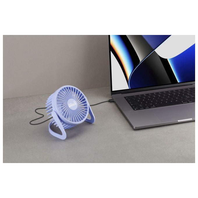 Tech Pop, Ventilatore da Tavolo USB, Portatile, Viola