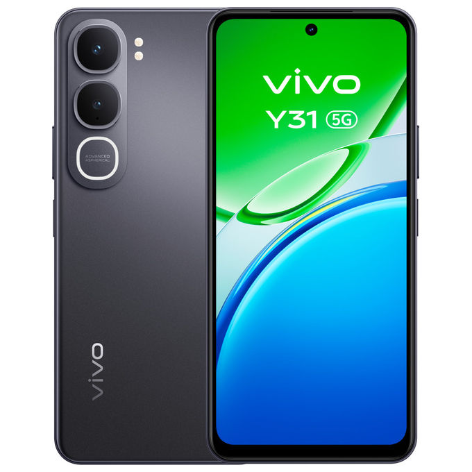 Vivo Y31 5G, 6.72'', Smartphone Android 15, 6 GB RAM, 512 GB, Nero