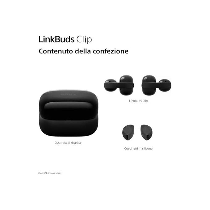 Sony U.K., Cuffie True Wireless, WFLC900C.CE7, Bluetooth, Beige