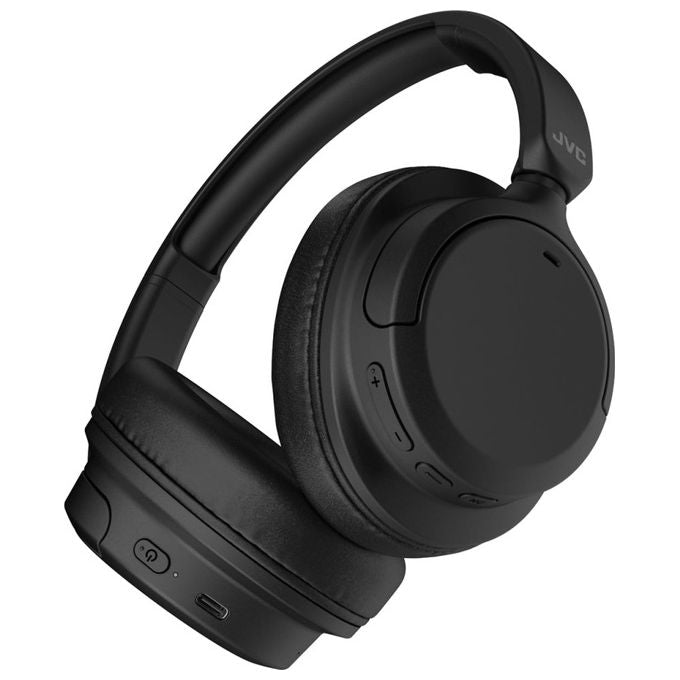 JVC HA-Z76N-B Cuffie a Padiglione Wireless Bluetooth 5.3 Cancellazione del Rumore 50 ore Multipoint colore Nero