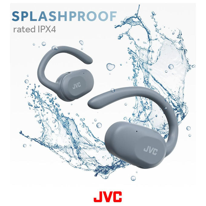 JVC HA-NP40T-A-U Nearphones Auricolari True Wireless Open Ear Bluetooth 5.4 26 ore IPX4 colore Blu