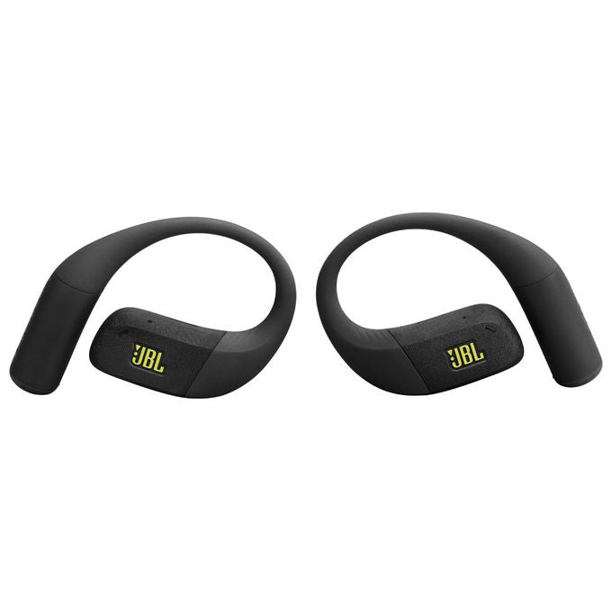 JBL, Endurance Zone, Cuffie Sportive Open-Ear True Wireless, Archetti Ergonomici, 32H Autonomia, IP68, Nero e Verde Lime