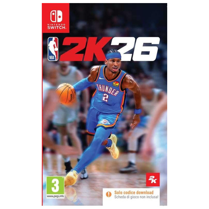 NBA 2K26, Videogioco Nintendo Switch, Codice di Attivazione Digitale