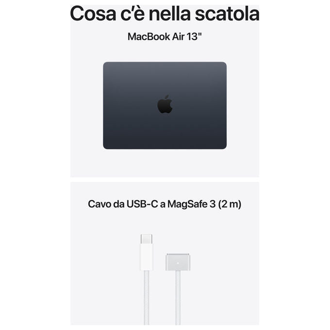 Apple MacBook Air 13 M5 16GB 512GB SSD Mezzanotte