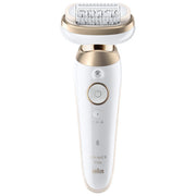 Braun SES9-060 3D Silk-épil 9 Flex Epilatore Wet and Dry 40 Pinzette Testina Flessibile 360° Smart Light colore Oro
