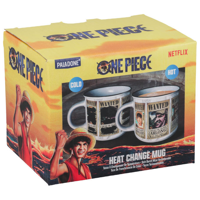 Paladone, Tazza One Piece Termo Reattiva, Cappello di Paglia, 350ml, Idea Regalo
