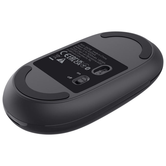 Trust, Mouse Wireless, Seron Slim Multi, Ambidestro, Bluetooth, RF, 3200 DPI, Silenzioso, Nero