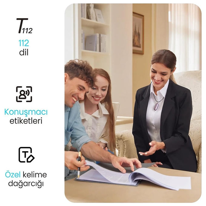 Plaud, Registratore Vocale AI, Trascrizione 112 Lingue, 64GB Memoria, Registratore Audio per Interviste