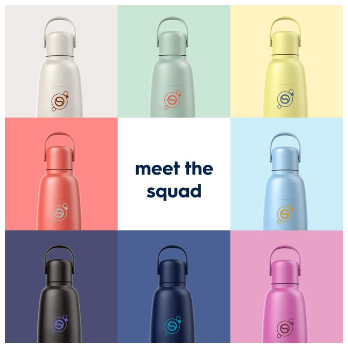 Sodastream Fizz and Go Cool, Borraccia 0.9L, Singola, Limone Zest, Quick-Connect
