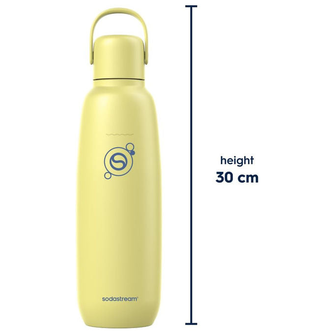 Sodastream Fizz and Go Cool, Borraccia 0.9L, Singola, Limone Zest, Quick-Connect