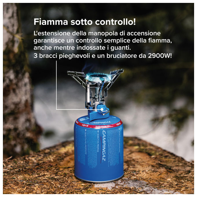 Campingaz Fornello Twister Connect Attacco Easy Clic Funzione Dual Lock 2900 W per Campeggio