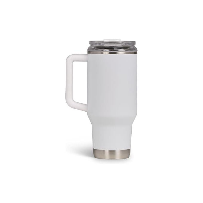 Igloo Tazza Termica Travel Mug 32 900ml Acciaio Inox Mantiene Caldo 12h-Freddo 48h Bianca