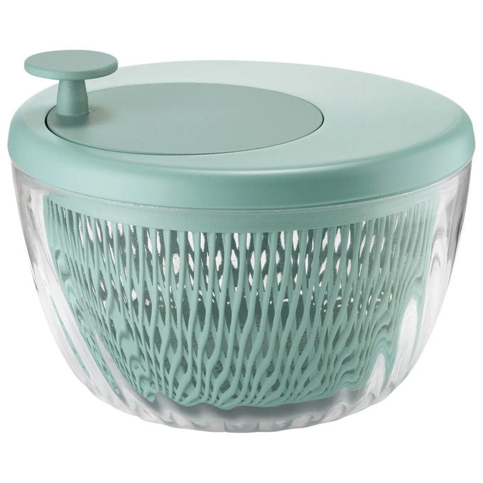 Guzzini centrifuga per insalata, diametro 26 cm, con coperchio, materiale PP SAN PE, colore argilla scuro