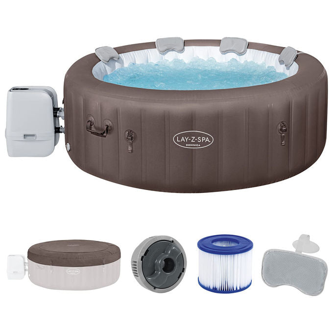 Bestway Idromassaggio Lay-Z-Spa Dominica 4-6 Persone EnergySense Smart HydroJet Marrone