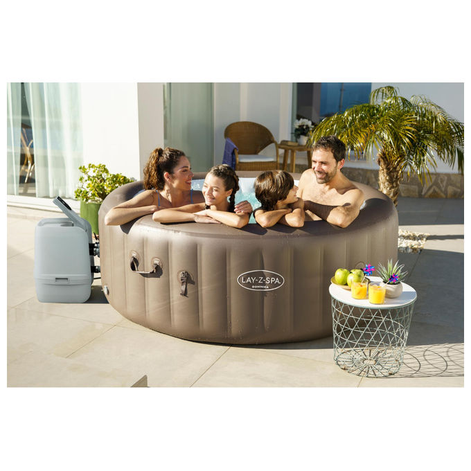 Bestway Idromassaggio Lay-Z-Spa Dominica 4-6 Persone EnergySense Smart HydroJet Marrone