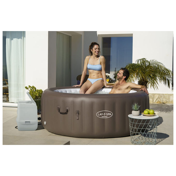 Bestway Idromassaggio Lay-Z-Spa Dominica 4-6 Persone EnergySense Smart HydroJet Marrone