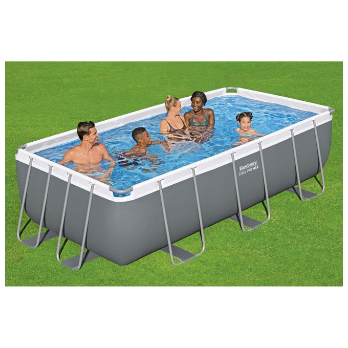 Bestway, Piscina Fuori Terra Steel Pro Max, 404x201x100 cm, Con Pompa e Scaletta