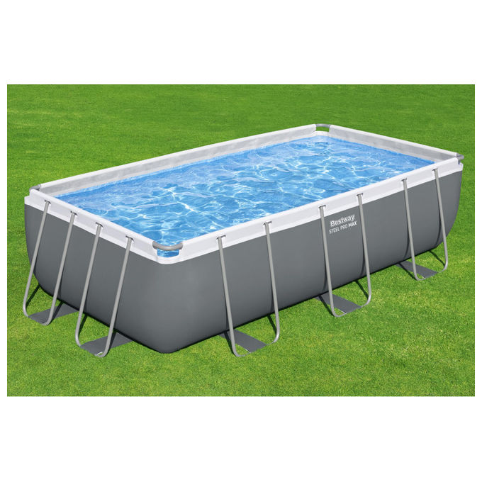 Bestway, Piscina Fuori Terra Steel Pro Max, 404x201x100 cm, Con Pompa e Scaletta