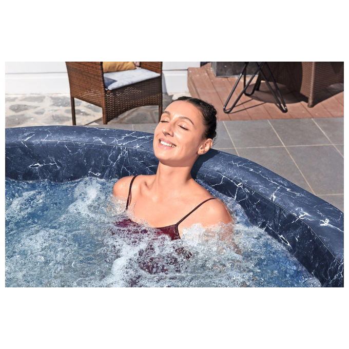 Bestway 6001W Lay-Z-Spa Toronto Idromassaggio AirJet 180 getti 1250 L 7 posti App SmartSpa 190x70 cm colore Marrone