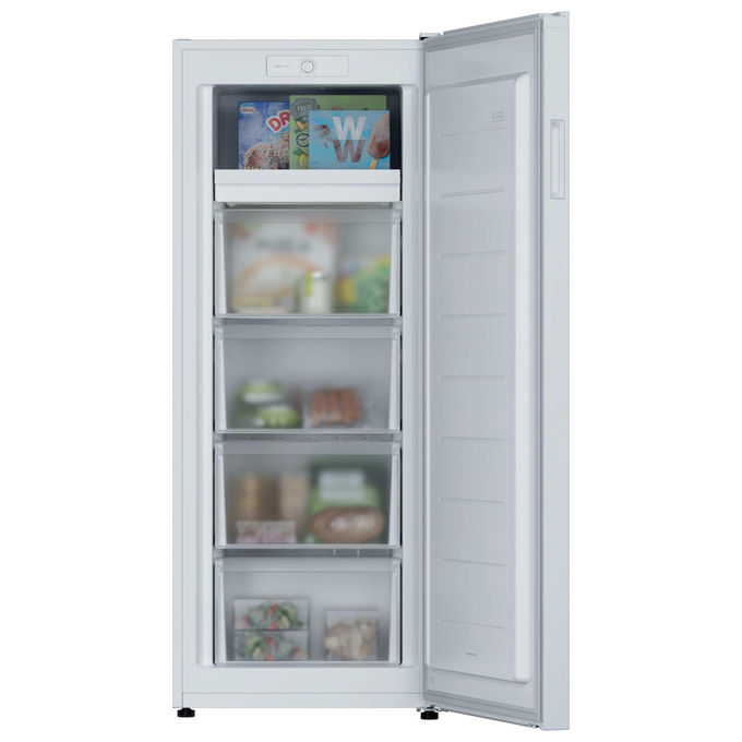 Candy CNUQ2L513EW Congelatore Verticale 169 L 138 cm Classe E 38 dB 4 cassetti colore Bianco
