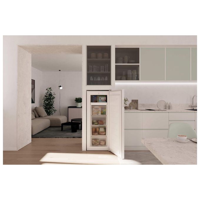 Candy CNUQ2L513EW Congelatore Verticale 169 L 138 cm Classe E 38 dB 4 cassetti colore Bianco