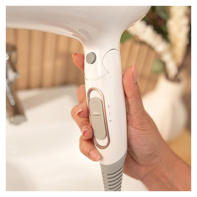 Cecotec Asciugacapelli Ionicare PowerandGo Heaven 2000 W Bianco con Ioni da Viaggio