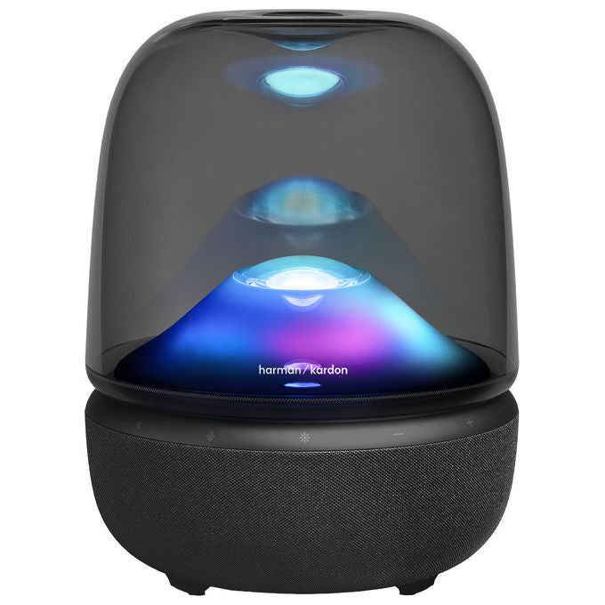 Harman-kardon Altoparlante Bluetooth Design a 3 Vie Auracast Luce Ambientale Colorata Nero