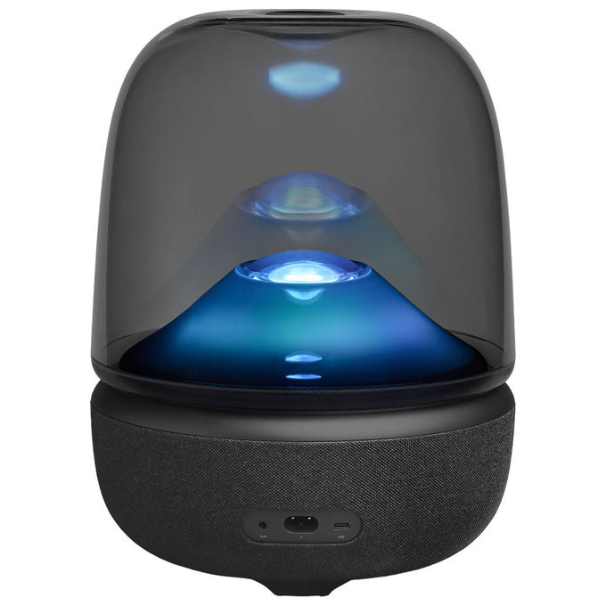 Harman-kardon Altoparlante Bluetooth Design a 3 Vie Auracast Luce Ambientale Colorata Nero