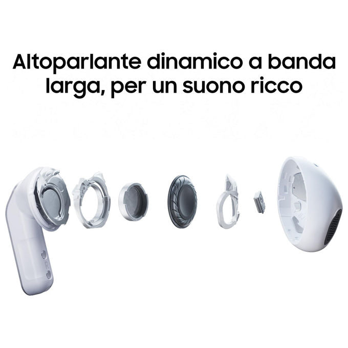 Samsung Galaxy Buds4 Auricolari Bluetooth Wireless ANC Nero Audio 360° Galaxy AI