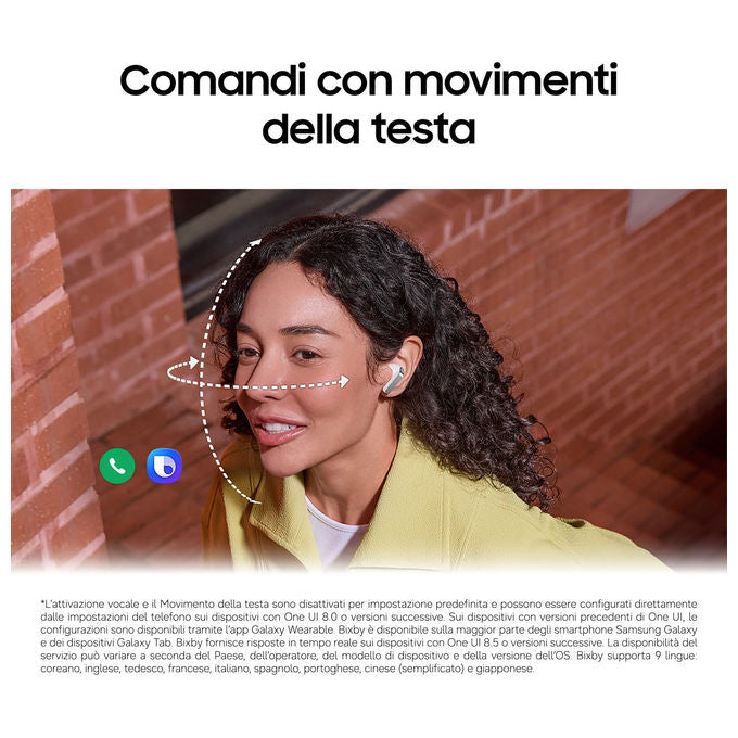Samsung Galaxy Buds4 Auricolari Bluetooth Wireless ANC Nero Audio 360° Galaxy AI