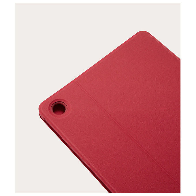 Tucano custodia a libro per Samsung Galaxy Tab A11+ e Tab A9+, 11 pollici, stand 3 posizioni, slot S Pen, rPET riciclato, rosso