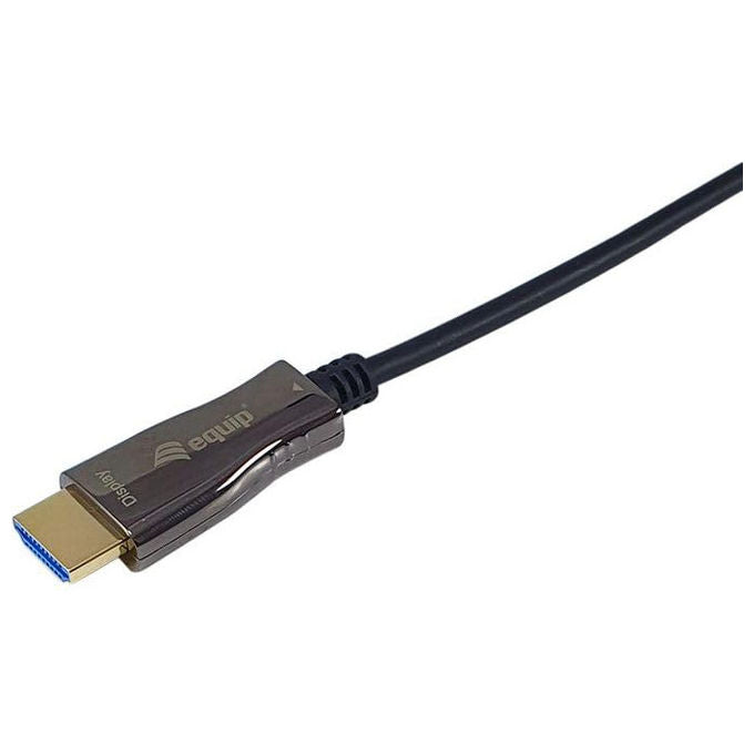 Equip Cavo HDMI HS Ethernet 2.0 18GB AOC 4K-60Hz 15.00m Nero